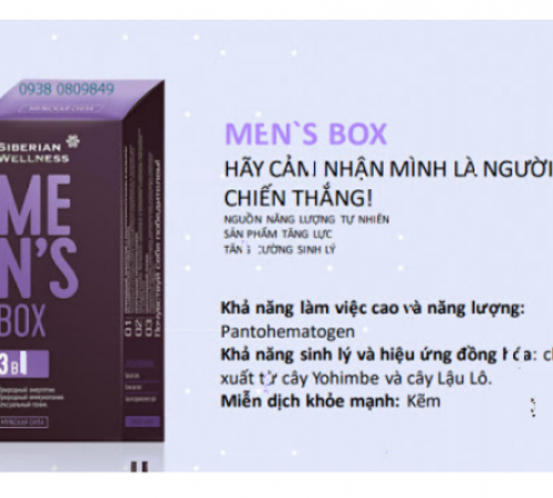 Giúp Sung Mãn, Thăng Hoa Cho Nam Giới Siberian Men's Box 